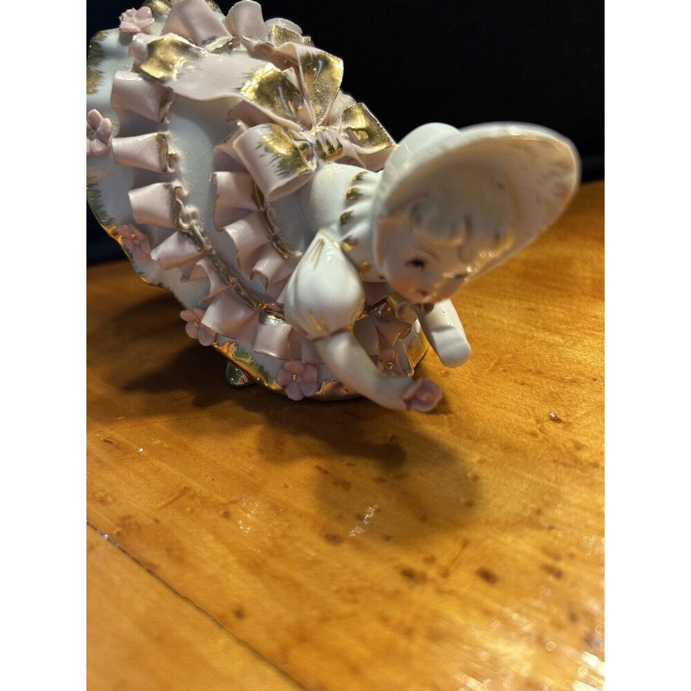 Vintage Geo. Z. Lefton Figurine KW1412 Bloomer Girl - Picture 15 of 15